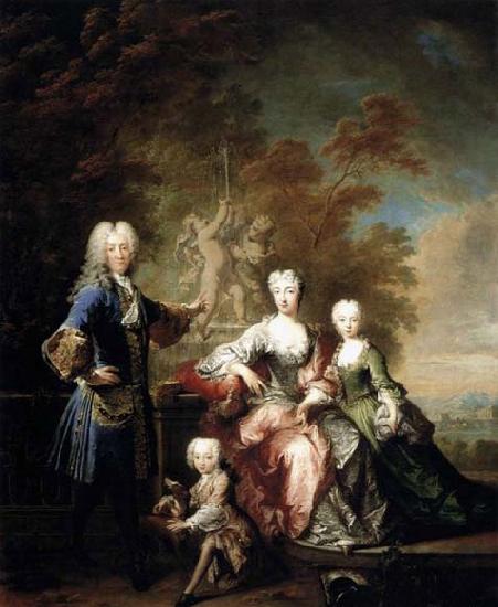 Thomas Robertson Count Ferdinand Adolf von Plettenberg and his Family oil painting image
